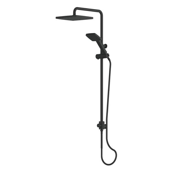 greens-glide-syntra-rainboost-twin-rail-shower-matte-black