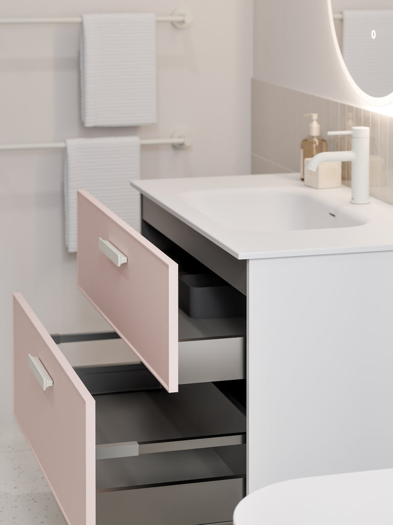 lineare-axel-2-drawer-vanity-range-pink