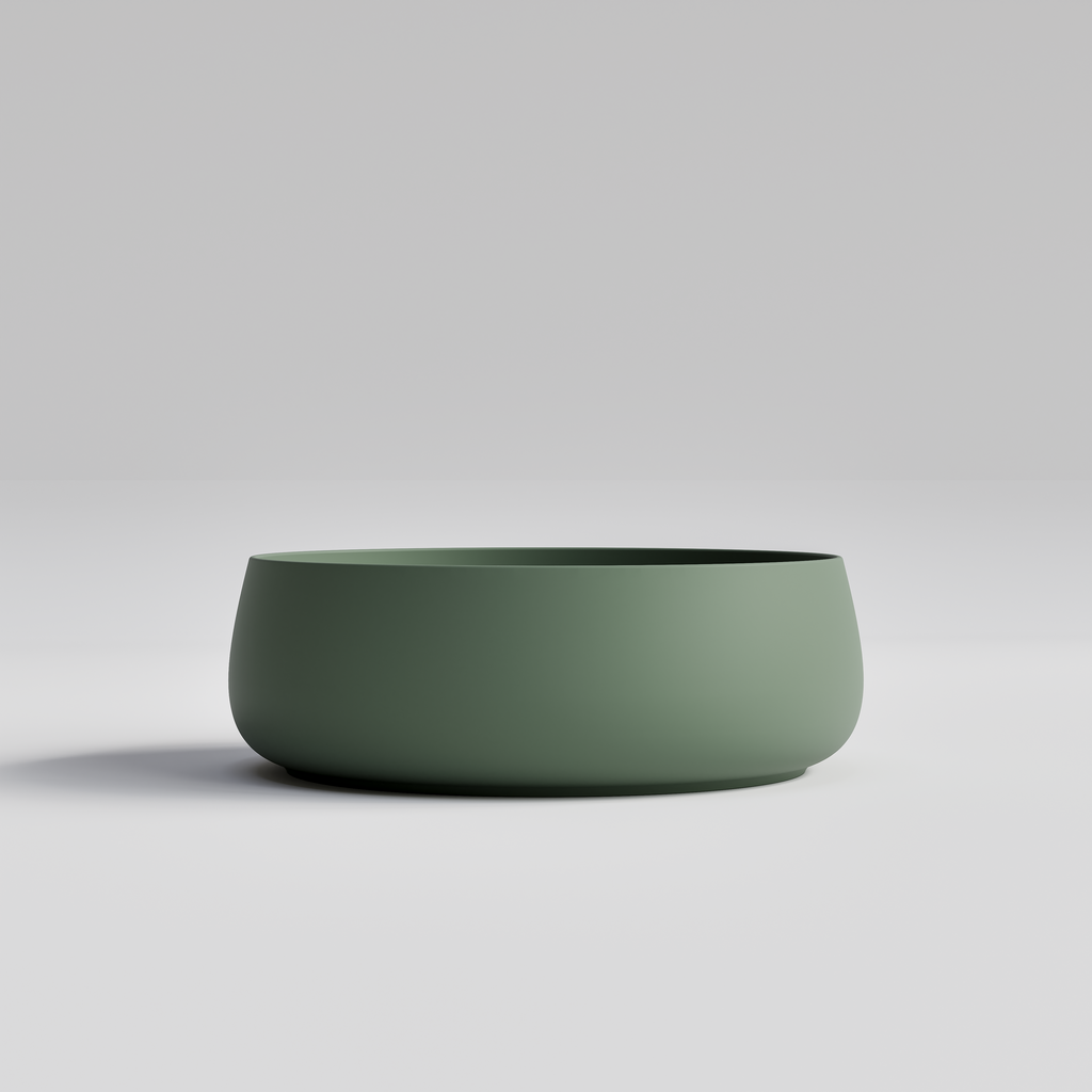 Villastone-opal-counter-top-basin-green