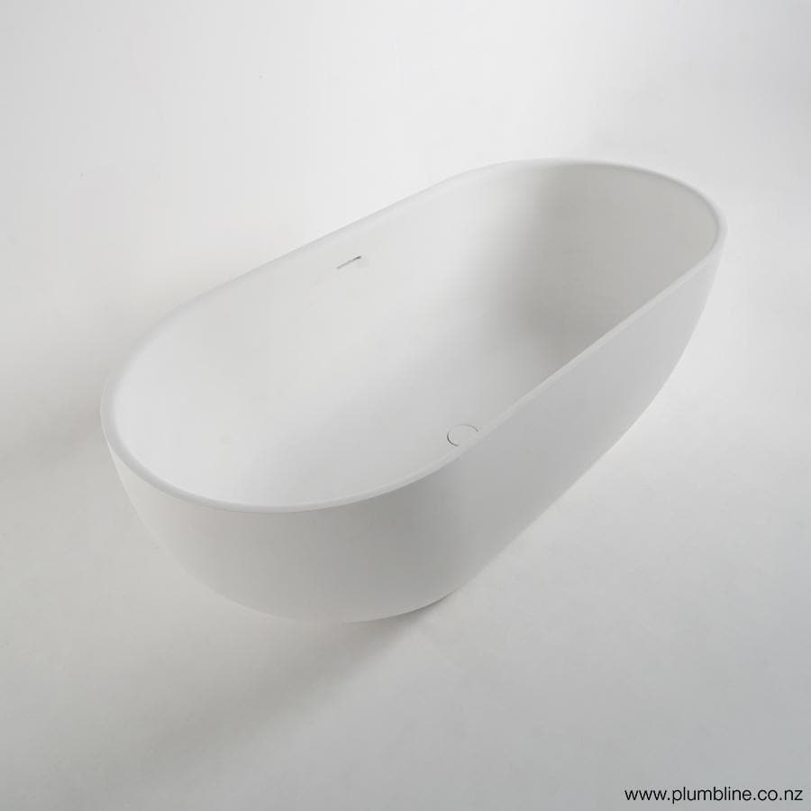 MATTE WHITE STONE BATH