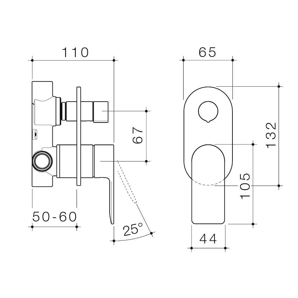 caroma-urbane-shower-bath-diverter-mixer-round-or-square-spec-sheet