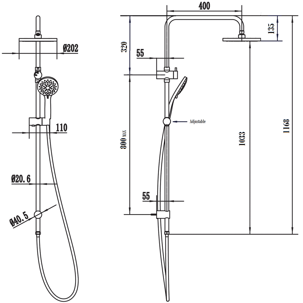 methven-wairere-shower-system-spec-sheet